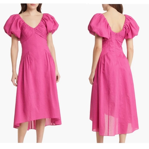 FRAME puff sleeve dress Sz - Small - Picture 1 of 10